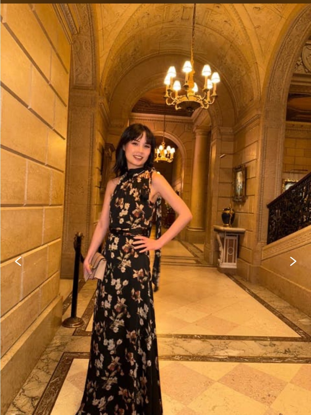 Sachin & Babi Black Venetia Petal Kayla Gown